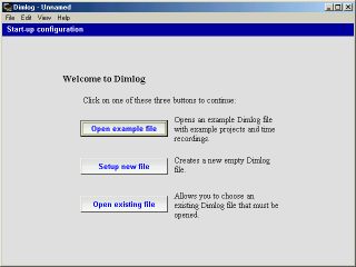 Start-up screen